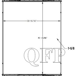 Peterbilt Truck / Semi Truck Radiator RPET42