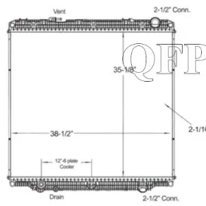 Freightliner Truck / Semi Truck Radiator RFRE135